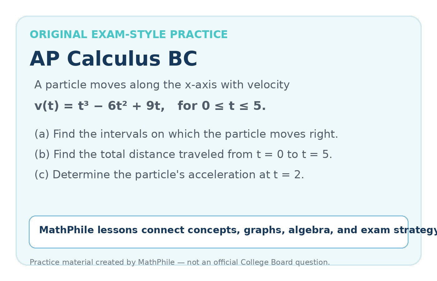 Original AP Calculus BC-style practice question created by MathPhile